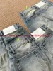 Schema di ramificazione per jeans maschile che gira pantaloni jeans gambe dritti per uomini donne 1 1 pantaloni da jogger lavati di alta qualità T240419