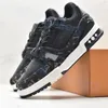 Mens Women Designer Trainer Casual Shoes Black Whit Denim Green Sky Blue Red Yellow Grey Leather Suede Rubber Luxury Walking Sports Men Sneakers Trainers 36-45 S19