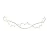 Headpieces Beautiful Pearl Diamond Chain Bridal Wedding Headdress Simple Bridesmaid Dress Headband