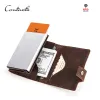 Portefeuilles CACTY'S Crazy Horse Leather Men Wallet RFID Blocking Blocking Credit Carte Box Aluminium Boîte pop-up automatique Purse de sécurité commerciale