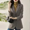 Damespakken blazer jas 2024 lente herfst Koreaanse versie losse dames pak jas single breasted self -telting vrouwelijke top