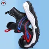 Zomermeisjes jongens sandalen gesloten teen cartoon roterende knop orthopedische kinderen sport zacht strandschoenen slippers 240407