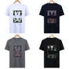 Designer Psyco Bunny Rabbit Men Casual camiseta camisetas Business T Moda Tees Summer Skull Algodão de algodão curto DFW5