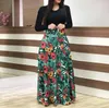 Robes décontractées pour femmes 2024 Bloc de couleur imprimé floral d'automne