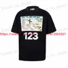 Erkek Tişörtler Yüksek Strt RRR123 T SOTUN ERKEKLER KADIN EN İYİ KALİTE KADIN DIGITAL BASKI% 100 Pamuk RRR 123 TS Üst T-Shirt T240419