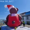 all'ingrosso 20 piedi di Natale ad alto Natale Orso Cartoon gonfiabile seduto mascotte orso con regalo per decorazione natalizia/dispaalimento delle vacanze o promozione/pubblicità delle feste