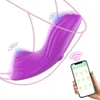 Бруки беспроводной Bluetooth -приложение вибраторные секс -игрушки для трусиков Wome Носимый стимулятор клитора массажер самка для взрослых принадлежностей для взрослых