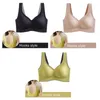 BRAS 3PCS Sömlösa underkläder Underwired Chest Sports Yoga Bekväm Bra sömn Push Up Shaping