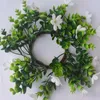 Portabandine anelli ghirlanda decorazione eucalipto set per decorazioni per la casa primaverile Greenery Greenery Garland Pillar