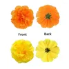 Dekorativa blommor Bulk Marigold Heads Artificial Silk Flower Day of the Dead Diy Home Diwali Marigolds Garlands Crafting Decoration