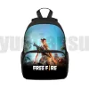 Backpacks 3D Printed Free Fire Garena Backpack Children Anime Bag Kids Backpack Kindergarten Free Fire Game Bookbag 12/16 Inch Mini Bag