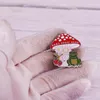 Sweet Home Frog Mushroom House House Boglione Cappello Accessori in metallo Regalo