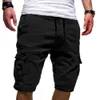 Herren -Shorts Männer Shorts Frachtshorts Sommer männliche Klappen Taschen Jogger Shorts Casual Military Tactical Cargo Shorts für Männer 240419 240419