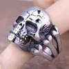 Skull Fashion Hand Decoration Punk Style Mens Ald Pierścień spersonalizowany