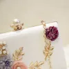 Portfele 2022 Wysokiej jakości ręcznie robione kwiaty wieczorne sprzęgło luksusowe portfele sprzęgła z łańcuchem torby na obiad dla kobiet MN695