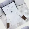 Hot Clothing Sets Designer Baby Girls Children White Long Sleeve T-Shirt Classic Brand Clothes Spring Kids Dress Set Luxury Letter Drop De Dhqvv