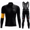 2024 Huub Mens Team Cycling Cost Set à manches longues Vêtements de vélo de montagne Hiver Brossé uniforme chaud de Ciclismo para hom 240410