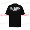 T-shirts voor heren afdrukken Cole Buxton T-shirt Men Dames Ken Casual CB T-shirt 100% Katoen Black Wit T Tops T240419