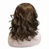 Human Hair Pruik voor vrouwen 16 inch diepbruine glamour Curl Spaanse golf Grace Wave Deep Bruine Pruiken Ladies Haarproducten Factory Groothandel