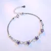 Chaîne Authentic S925 STERLING Silver Crystal Vintage Plum Blossom Flower Bracelet Brangle For Women Girl Lady Wedding Birthday Gift D240419