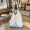 Sac femmes glacés en velours épaule ours quotidiens sacs d'étudiants livres de grande capacité de coton coton sacs de sacs pour filles