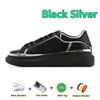 Piattaforma bianca in pelle argentata in pelle in argento su una sneaker oversize di oversize da uomo designer scarpe casual scarpe in cambio in cambio camee sport sport 36-45