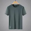 T-shirt de esportes secos rápidos masculino 2024 de mangas curtas de verão branco casual e tamanho extra grande 6xl 7xl 8xl 9xl top of the line t-shirt 240415