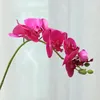 Dekorative Blumen 6 PCs 3D-Druck 7-Kopf-Schmetterling Orchideen Blumenbouquet Simulation Home Wohnzimmer Dekoration Künstliche Bonsai