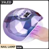 Nageltorkar 86W UV LED -lampan avtagbar nageldisk för härdning av gel nagellackband automatiska sensor nageltillförsel för proffs Y240419