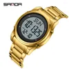 Zegarek SANDA 6160 Outdoor Sport Watch 5atm Wodoodporne cyfrowe zegarki LED DATA Tydzień Barmowy dla mężczyzn Kobiety renOJ hombre