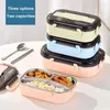 Dinnerware Bento Lunch Box Leakproof Insulation Kid School Microwave Storage Container Wholesale Kitchen Accessories