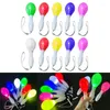 Decoração de festa 10pcs/pacote brinquedos de areia brinquedos de brinquedos de areia de mão led maracas flashing lâmpada favores de aniversário (cor aleatória)