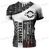 Herr t-shirts Summer Mechanic Custom Mens T-shirt 3D All-Over Printed Cotton Short-Slved Shirt Fashion Personlig tröja Strtwear T240419