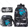 Bags Lightning Cat 3pcs/set School Bags for Teenager Boys Girls Knapsack Women Men Mochila Backpacks daily laptop bag gift