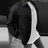 Herenjacks Incerun Tops 2024 Mens vaste geruite pocket design jassen jassen herfst winter streetwear mannelijke revers revers lange mouwen s-5xl