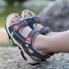 Sandals 2019 Summer Kids Shoes Brand Closed Toe Toddler Boys Sandals Orthopedic Sport PU Leather Baby Boys Sandals Shoes 240419