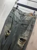 Męskie spodnie plus rozmiarowe haftowane i drukowane letnie zużycie w stylu polarnym z czystą bawełną 4232Y