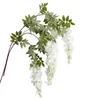 Decoratieve bloemen Silk Wisterias Fake Faux Wedding Tridented Retta Vines Home Decorations for Anniversary