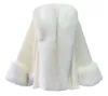 Sciarpe Ladies Luxury Scialgo a scialle di pelliccia di grandi dimensioni in pelliccia di grandi dimensioni Calza cappotto a maglia Cloak Capa Con Contro Wincha Winter8568776