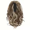 Perruques bouclées humaines Femmes à la mode à la mode Ponde Clip Cliw Wave Curly Natural Natural Fluffy Clip Clip Ponytail