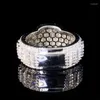 Clusterringe Sace Gems GRA zertifiziert d Farbe Full Moissanit Ring für Frauen Männer S925 Sterling Silber Hochzeit Diamant Luxus Feinschmuck