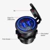 36W Dual USB Quick Charge 3.0 Car Charger Socket Waterproof 12V/24V QC3.0 USB Fast Charger Socket Power Outlet w/ Touch Switch