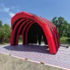 تغطية مرحلة حمراء قابلة للنفخ بالجملة والأسود خيمة أوكسفورد قبة قبة سقف المظلة سرادق الهواء لأحداث الحفلات الموسيقية في الهواء الطلق