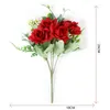 Decorative Flowers Rose Artificial Flower Ball Wedding Roman Column Road Guide Decorations Birthday Party Home Decor Centerpieces Bouquet