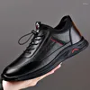 Casual Shoes Fashion Men Dress Shoe Cowhide Leather Men's Comfortable Low-top British Platform Man Formal