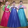 Etniska kläder traditionella koreanska kläder hanbok klänning för kvinnor forntida palats mantel v-hals nationell prestanda kimono yukata asien stil d240419