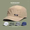 Ball Caps Japanese Retro Tooling Short Brim Men's Hat Summer Outdoor Sports Sun Protection Breathable Quick Drying Baseball Women