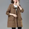 Trench Coats pour femmes 2024 Vestes d'automne Vestes causales Cassades de vent Famale Basic Long Coat Veswes Lightwear Diswear Women Vêtements