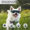 Atuban Dog Goggles Okulary przeciwsłoneczne Małe i średnią rasę przeciwbronną UV400 Puppy Okulary przeciwsłoneczne dla ochrony pyłu śniegu wiatrowego 240418