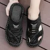 Hausschuhe Baotou Half Männer Schuhe Sommer Zwei-Wear-Anti-Rutsch-Strand für Sportsandalen flache Slip-on-Männer